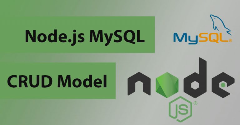 Node.js MySQL database CRUD model Express tutorial