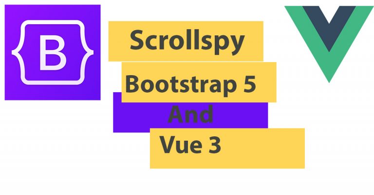 scrollspy bootstrap 5 and vue